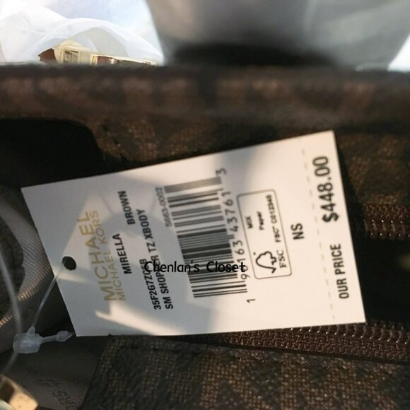 NWT Michael Kors Tote Brown Signature With Gold Hardware - Picture 3 of 7